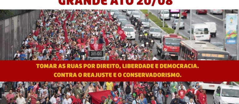 Tomar as ruas por direitos, liberdade e democracia!