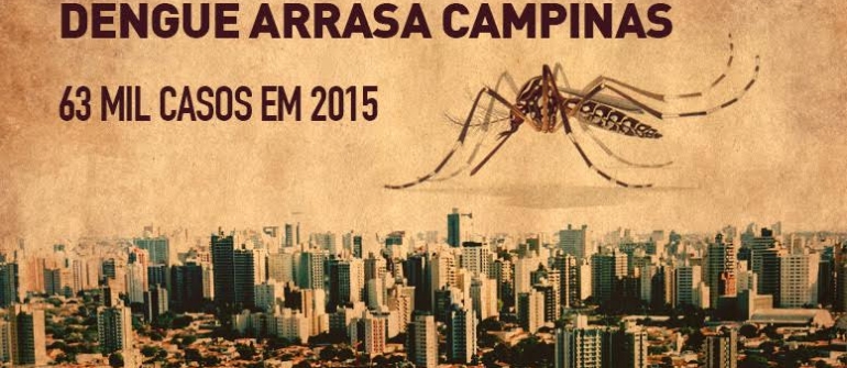 DENGUE ARRASA CAMPINAS: 63 MIL CASOS EM 2015