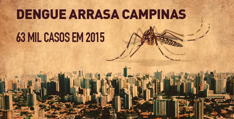 DENGUE ARRASA CAMPINAS: 63 MIL CASOS EM 2015